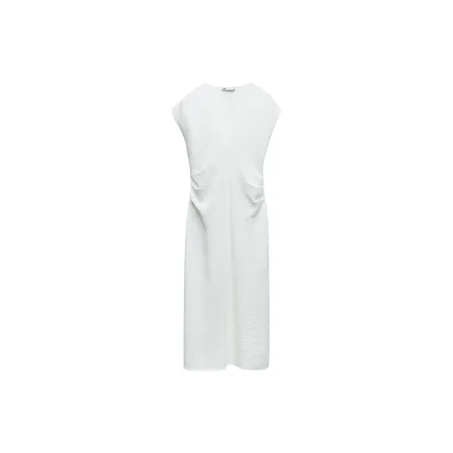 ZARA Sleeveless Dresses Women's White