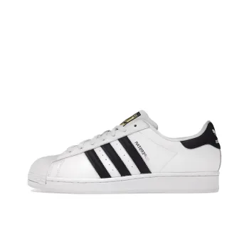 Adidas Originals Superstar Series Durable Breathable Low-Top Skateboard Shoes Unisex White Black