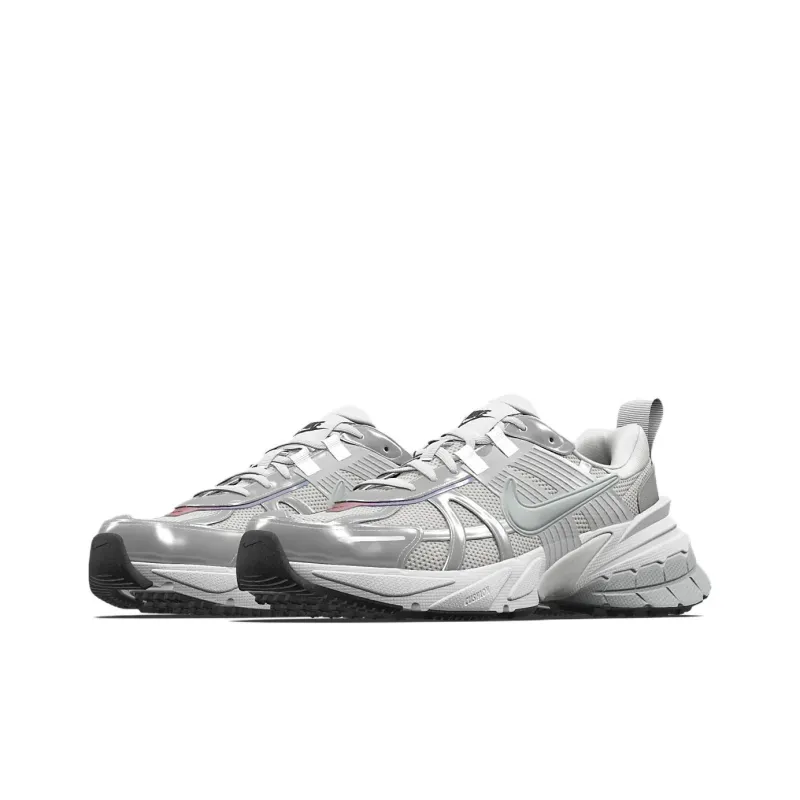 Nike V2K Run Shock Absorbers Low Top Running Shoes Women's Gray-2