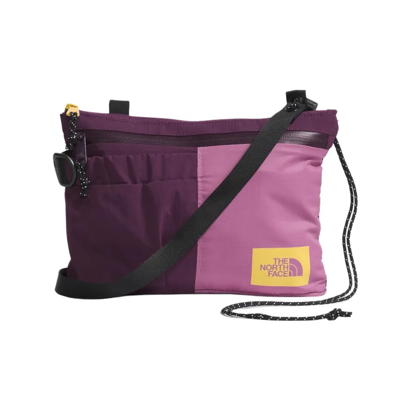 THE NORTH FACE Recycled Nylon Crossbody Bag, Shoulder Bag Unisex Purple & Pink-1