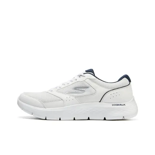 Skechers Go Walk Flex Casual Shoes Men Low-Top White/Navy