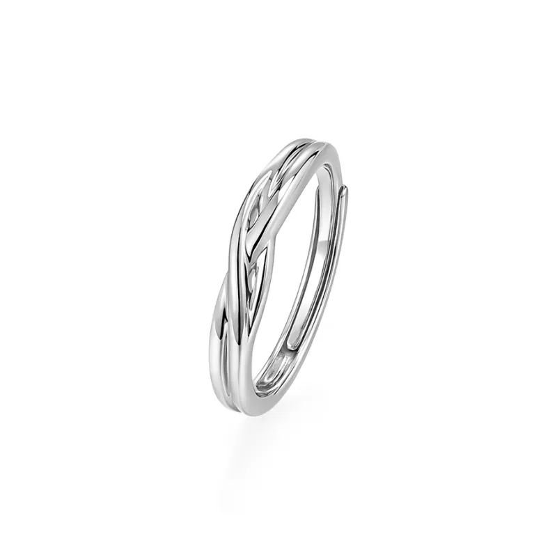 KADER 925 Sterling Silver Rings Unisex Silver White Box-3