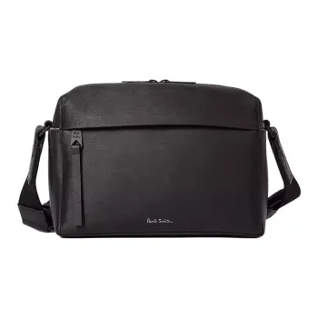 Paul Smith Cow Leather Crossbody Bag Men's Black 24 Spring And Summer New Arrivals