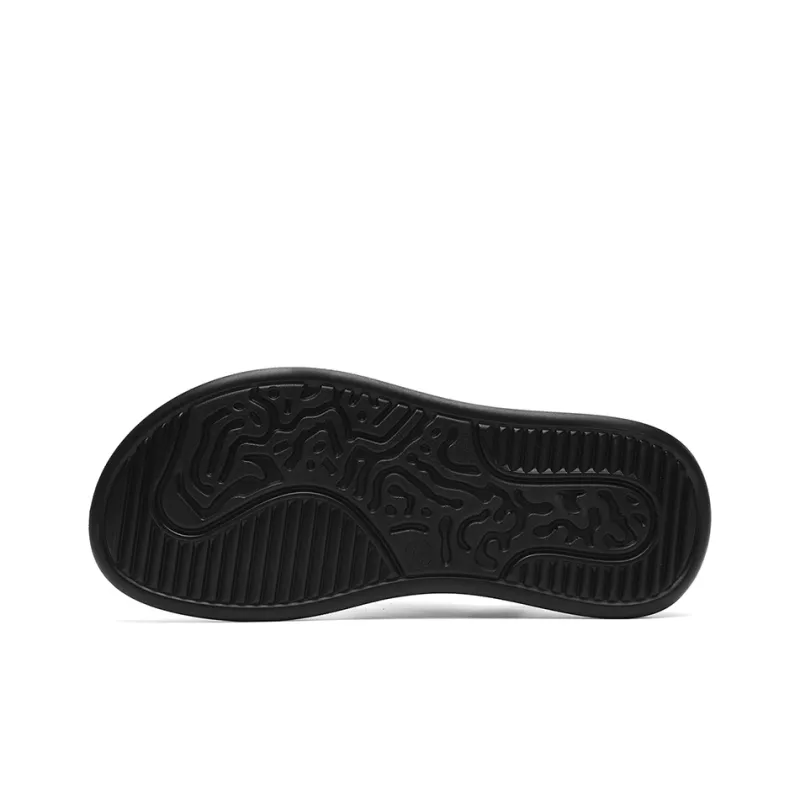 AOKANG 2-in-1 Plain Dad Sandals Beach Sandals Men's Black-16