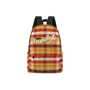 Soundbyte Polyester Backpack Laptop Bag Unisex Orange