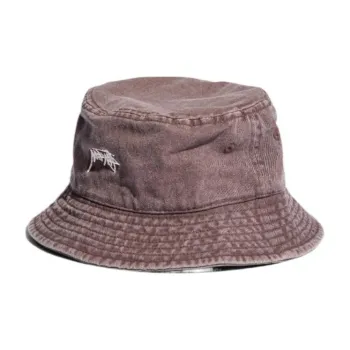 Stussy Cotton Bucket Hats Unisex Brown