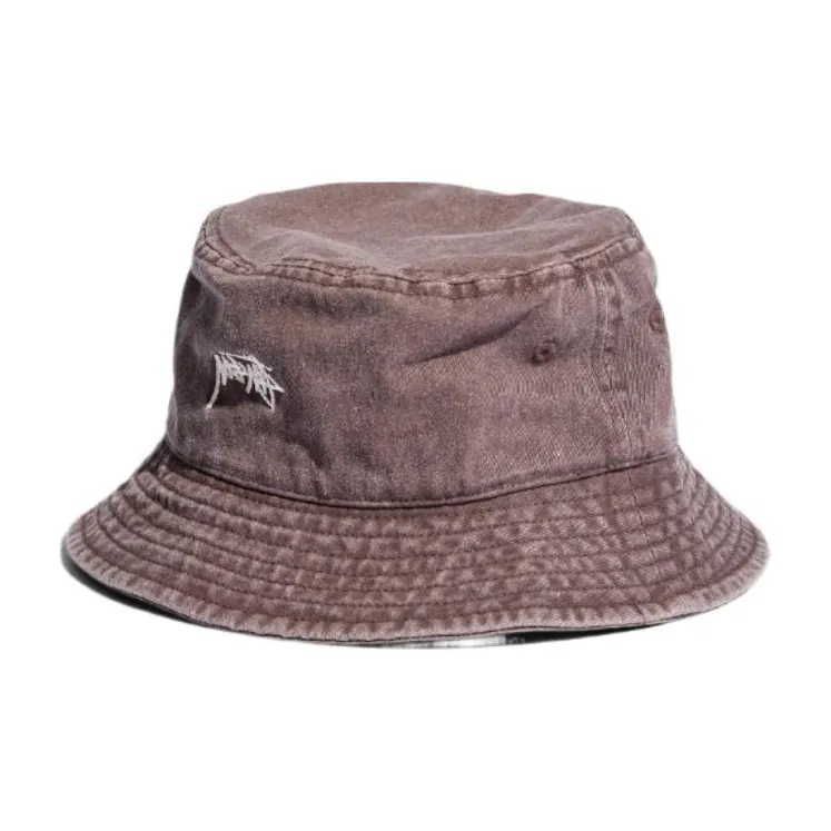 Stussy Cotton Bucket Hats Unisex Brown-0
