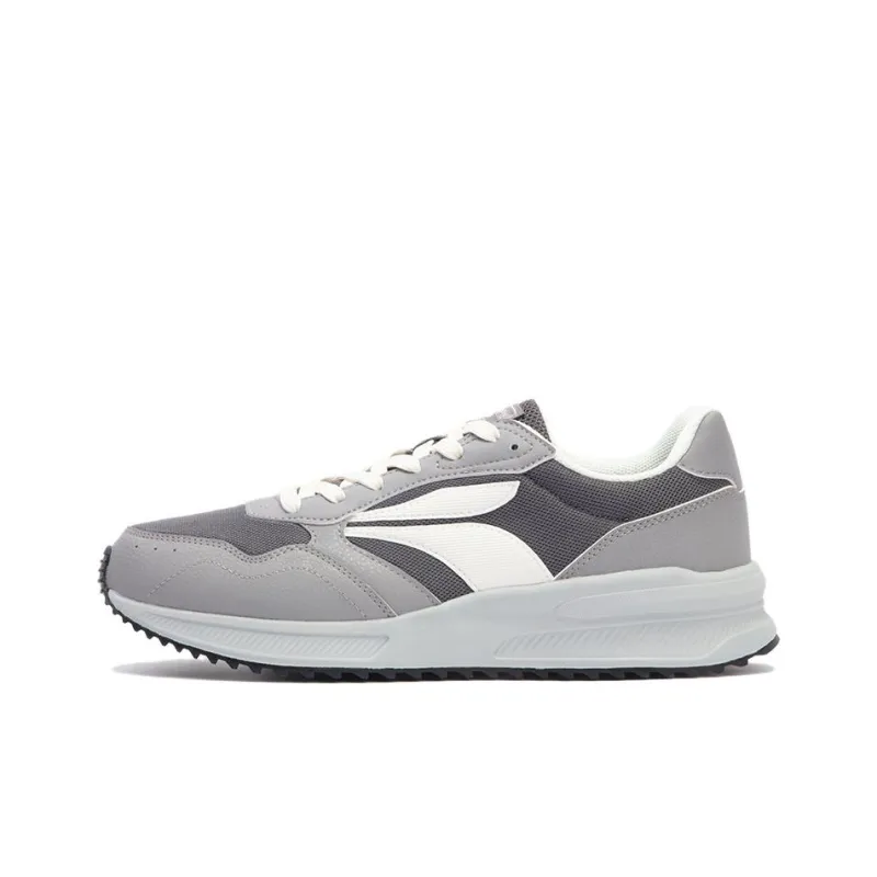 361° Durable Breathable Low Top Casual Shoes Men's Gray White-0