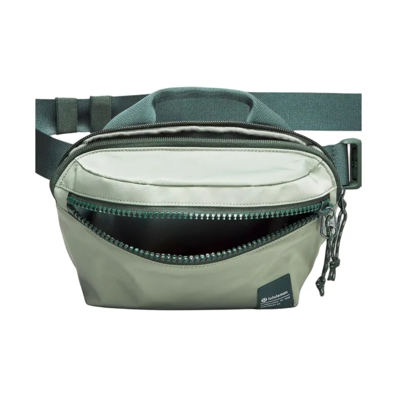 Lululemon Nylon With Recycled Polyester Fanny Pack Regular Unisex Gray Eucalyptus & Legacy Green-2