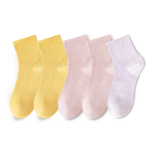 LUOLIAN Mid Calf Socks Women's 5 Pack-1