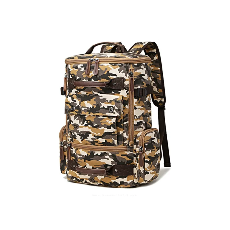 CMLZIUA Canvas Backpack Regular Unisex Coffee/Blue/Black/Khaki/Gray/Green Camouflage/Yellow Camouflage/Army Green-20