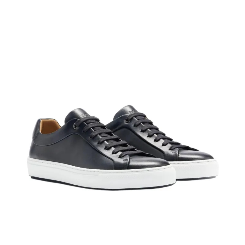 HUGO BOSS Low Top Skateboard Shoes Men's Dark Blue-2