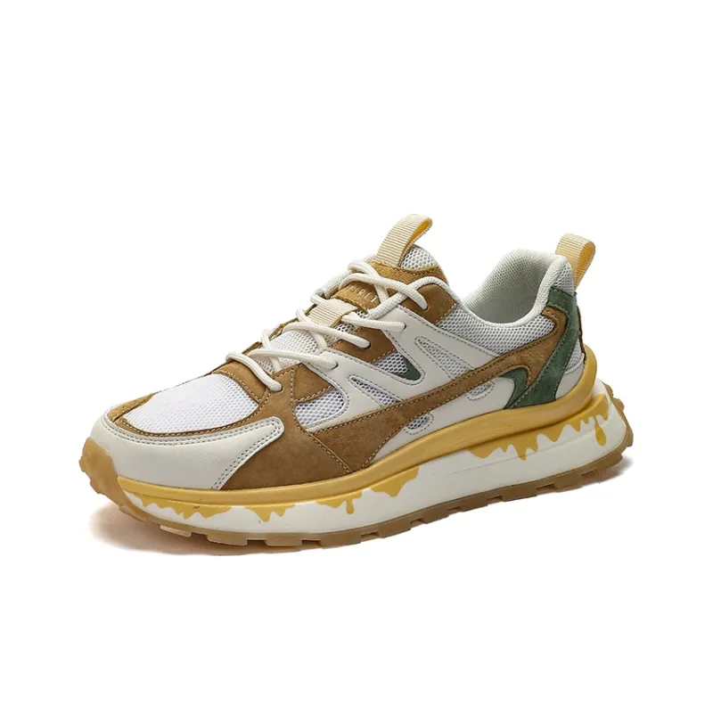 JEEP SPIRIT Casual Shoes Men Low Top White/Orange/Green-2