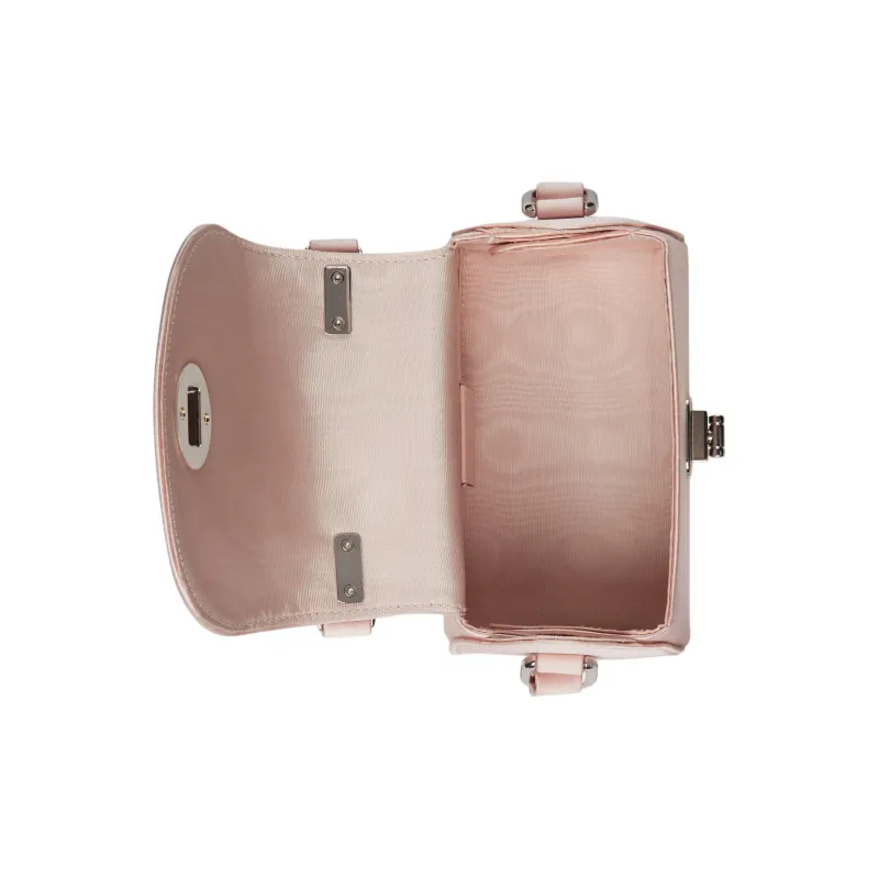 GUCCI Silk Satin Portable Crossbody Bag Shoulder Bag Kids' Light Pink-6