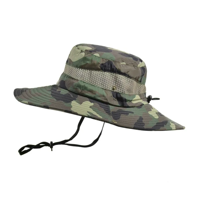 Yi Bu Kang Polyester Sun Protection UV Protection Bucket Hat Men's-1