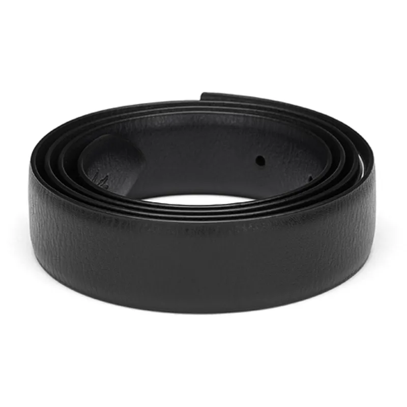 LACOSTE Solid Color Design Pin Buckle Leather Belts Men's Black Width  3CM-0