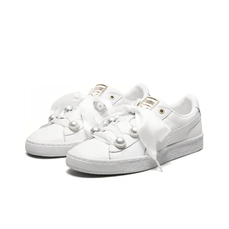 PUMA Suede Platform Bling 'White' Women's-2