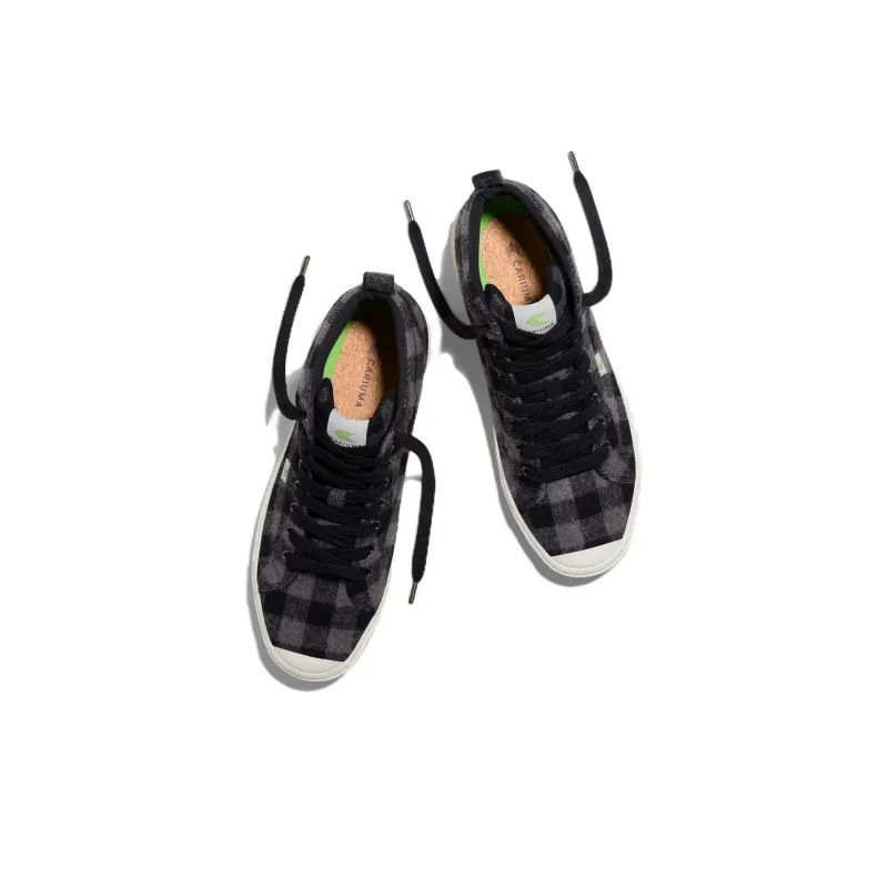 CARIUMA High-Top Skateboard Shoes Unisex Black Gray-2