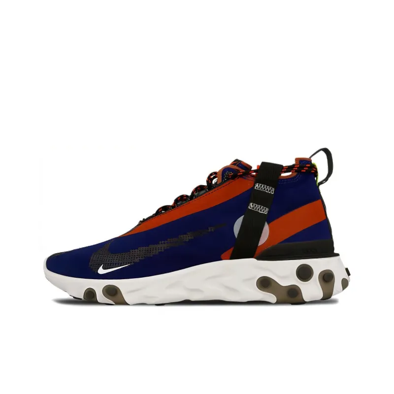 Nike React Runner Mid Wr Ispa Blue Void Team Orange-0