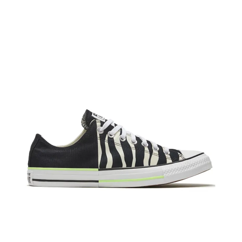 Converse Chuck Taylor All Star 'Black Zebra Print Neon Green'-1