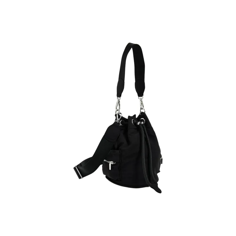 ZARA Polyamide Bucket Bags Shoulder Bags Women's Black-4