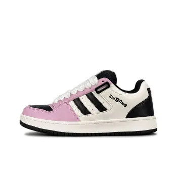ZUIBANG Puffy Shoes Anti Slip Wear Resistant Low Top Skateboard Shoes Women's White Black Pink