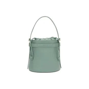 Furla Textured Calfskin Bucket Bags Handbags Mini Women's Mineral Green