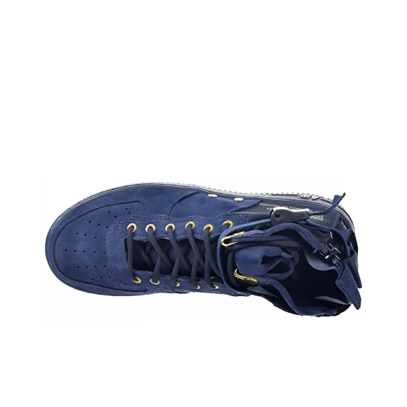 Nike SF Air Force 1 Mid Obsidian Metallic Gold-3