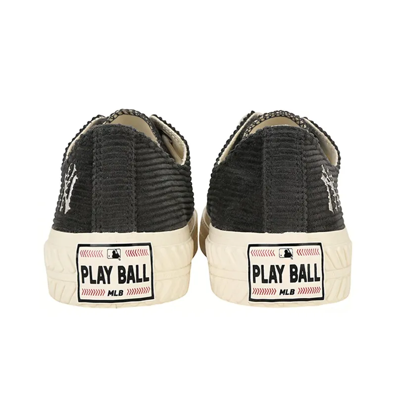 MLB Playball Slip Resistant, Abrasion Resistant, Lightweight Low Top Canvas Shoes Unisex Black-3