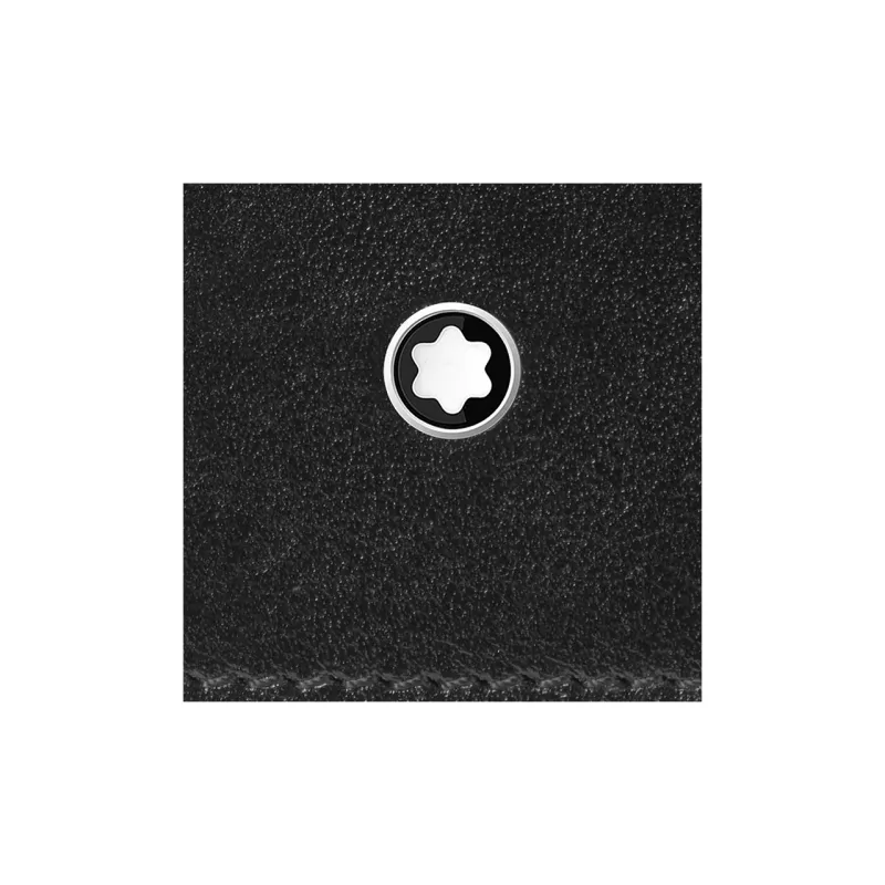 MONTBLANC Calfskin Pen Pouch Storage Bag Men's Black-3