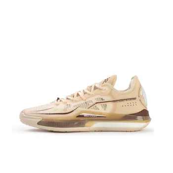 361° DVD SE Milk Tea Cushioning Anti Slip Wear Resistant Breathability Low Top Basketball Shoes Men's Dune White
