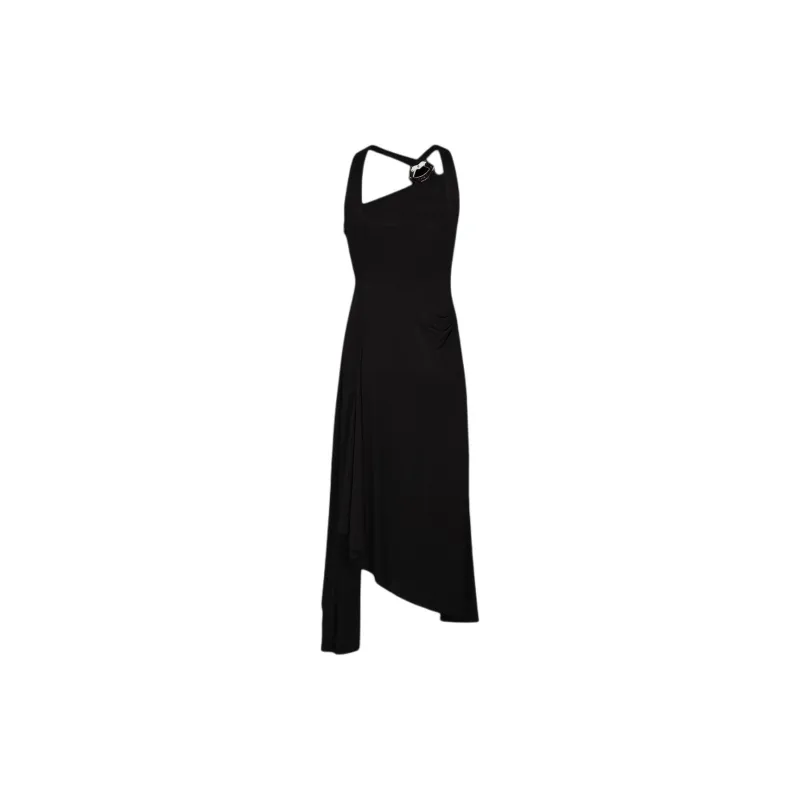 Sonia Rykiel Lips motif Asymmetric Midi Dress-1
