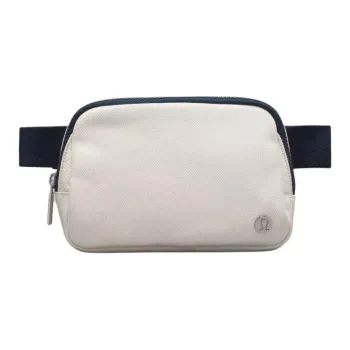 Lululemon Canvas Bag, One Shoulder Crossbody Fanny Pack Regular Women's White