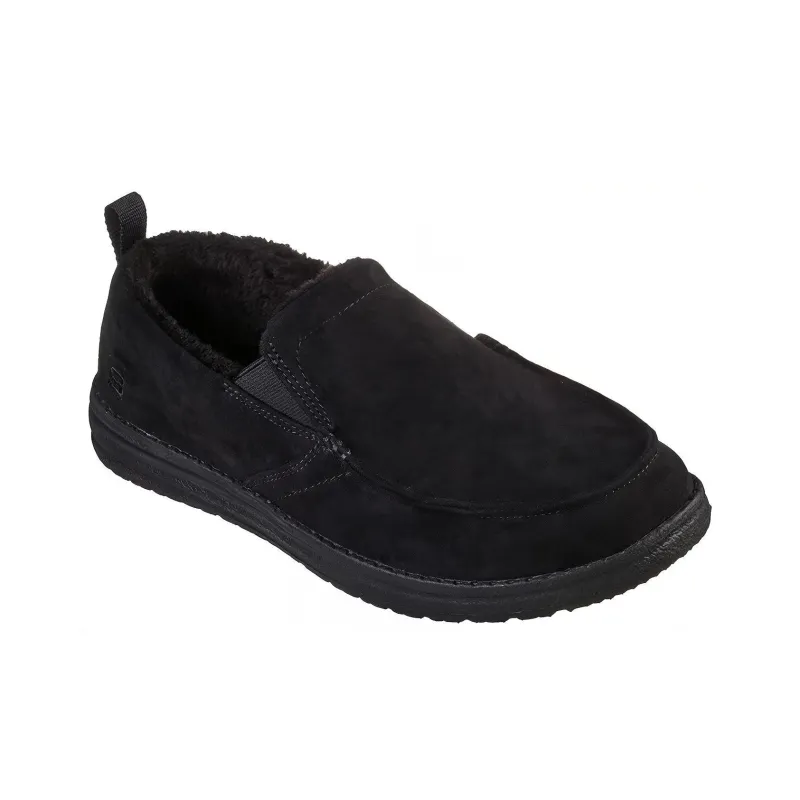 Skechers Relaxed Fit Melson Willmore Cushioning Anti Slip And Wear Resistant Low Top Casual Shoes Men's Black-2