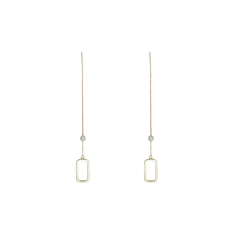 ONEKISS Gold Plated Copper Drop Earrings Women's-0
