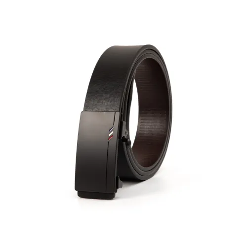 BAIJUAN Leather Belts Men Black