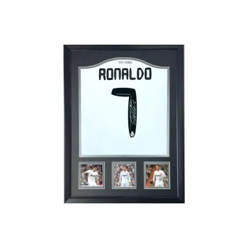Three For 10-11 Real Madrid Team Cristiano Ronaldo Ronaldo Hand-Signed Soccer Apparel Jersey With SA Certificate