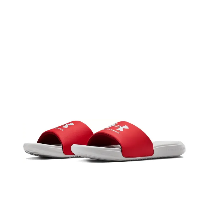 Under Armour Ansa Fixed Slide 'Halo Grey Red'-2
