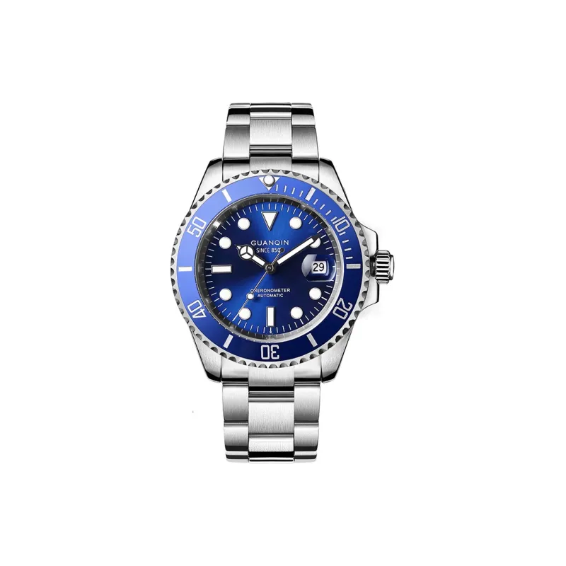 GUANQIN GJ16133 P Mechanical Movement Stainless Steel Watchband Watch Men's Watches Green Dial-7
