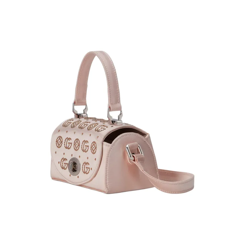 GUCCI Silk Satin Portable Crossbody Bag Shoulder Bag Kids' Light Pink-1