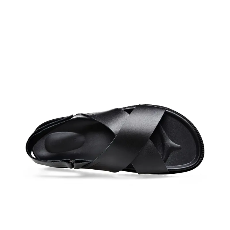 LUOMAIKE Beach Sandals Men's Black-3