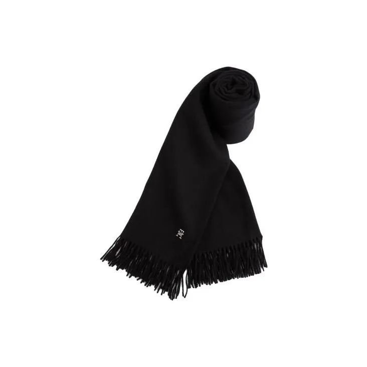 Tommy Hilfiger Knit Scarves Women's Black/Beige-1