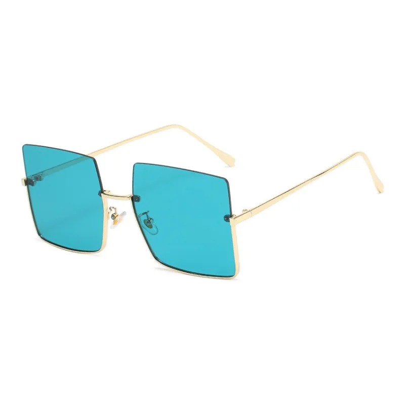 SOMAN Metal Irregular Shape Sunglasses Unisex-5