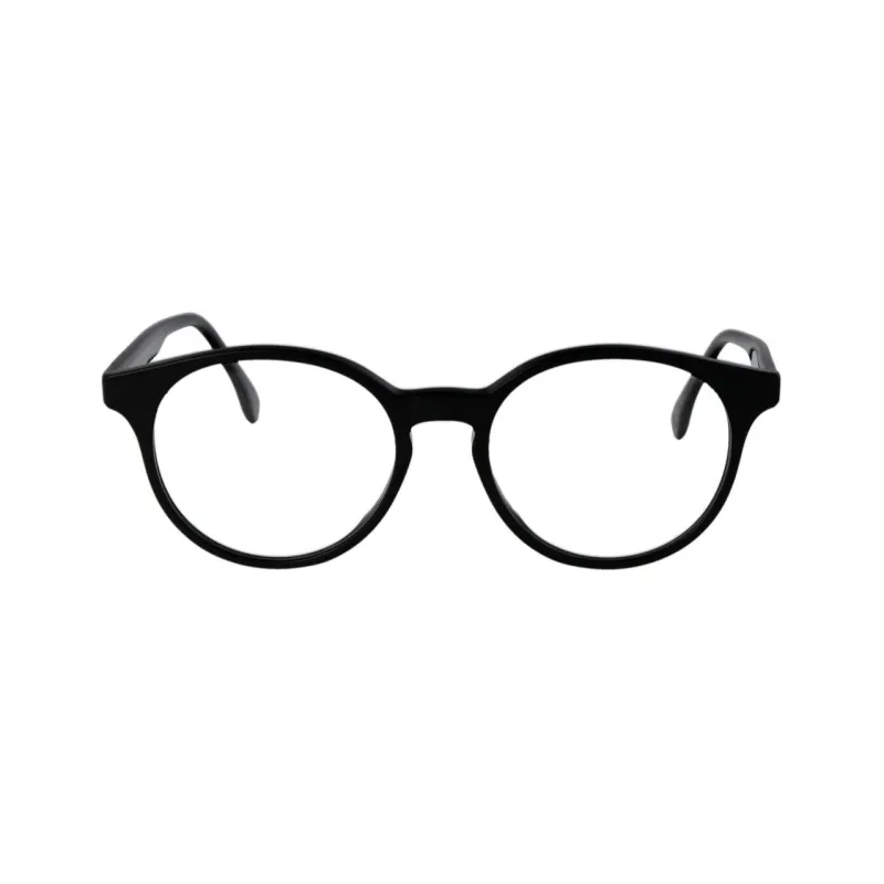 FENDI Acetate Round Eyeglass Frames Men's Black-1