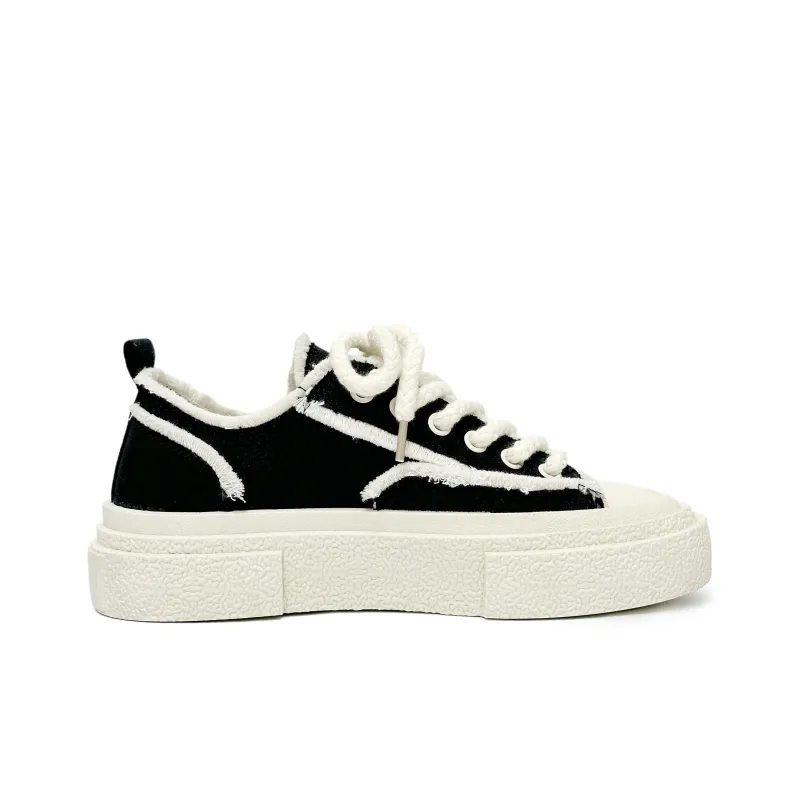 SLnU★3 Anti-Slip And Wear-Resistant Height Increasing Low-Top Canvas Shoes Unisex-14