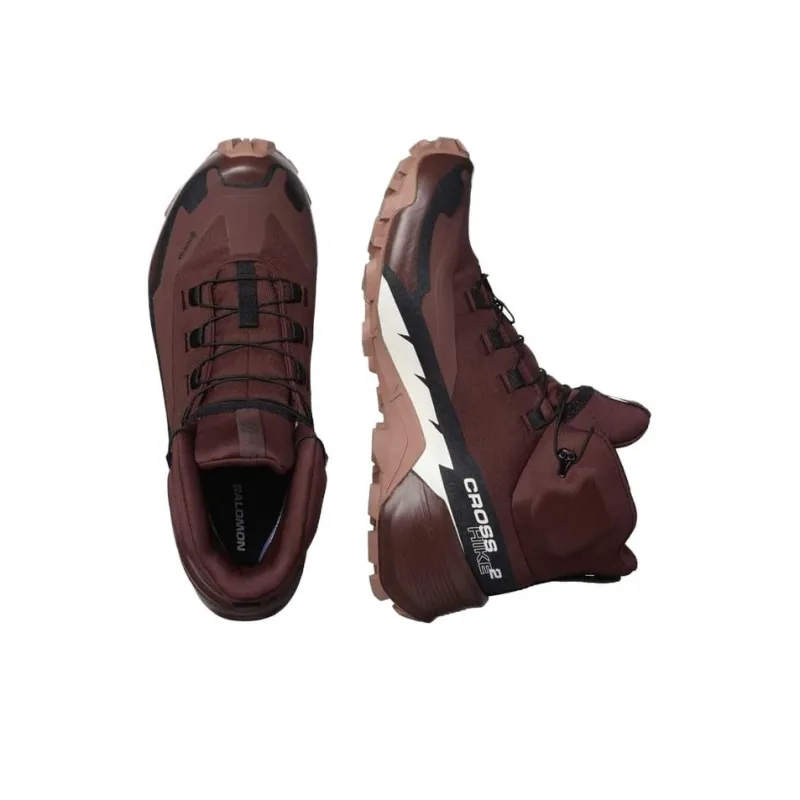 SALOMON Women's Cross Hike 2 Mid GORE-TEX 'Bitter Chocolate Mocha Mousse'-3