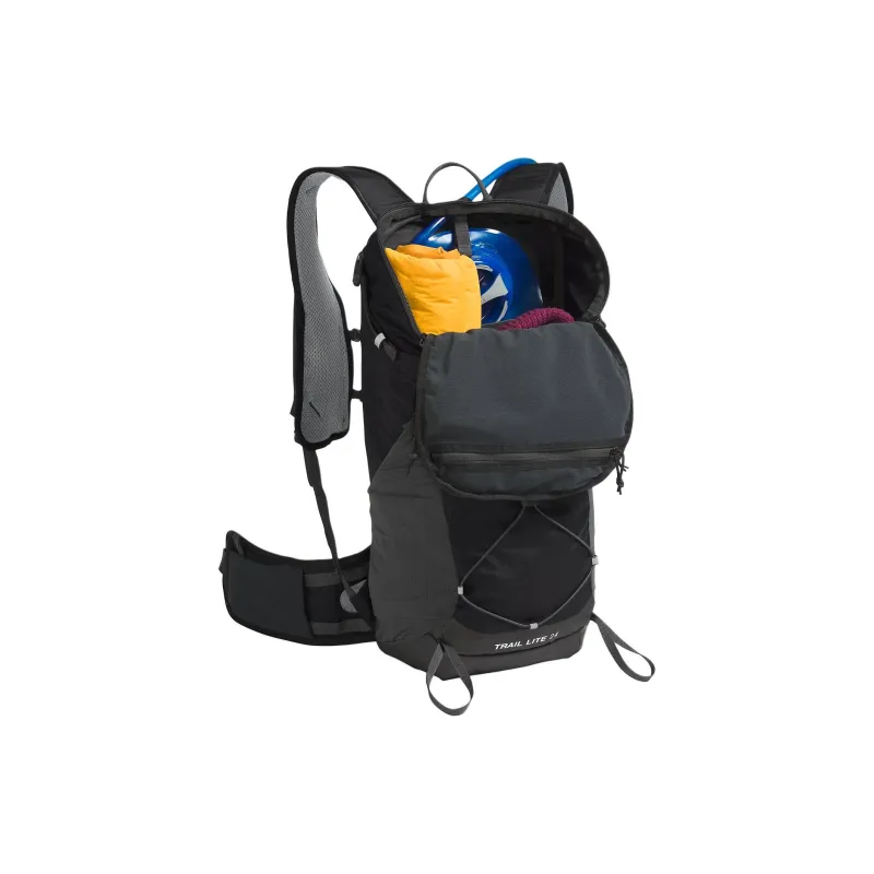THE NORTH FACE Recycled Nylon Outdoor Hiking Bag Backpack Unisex Black & Asphalt Gray-4