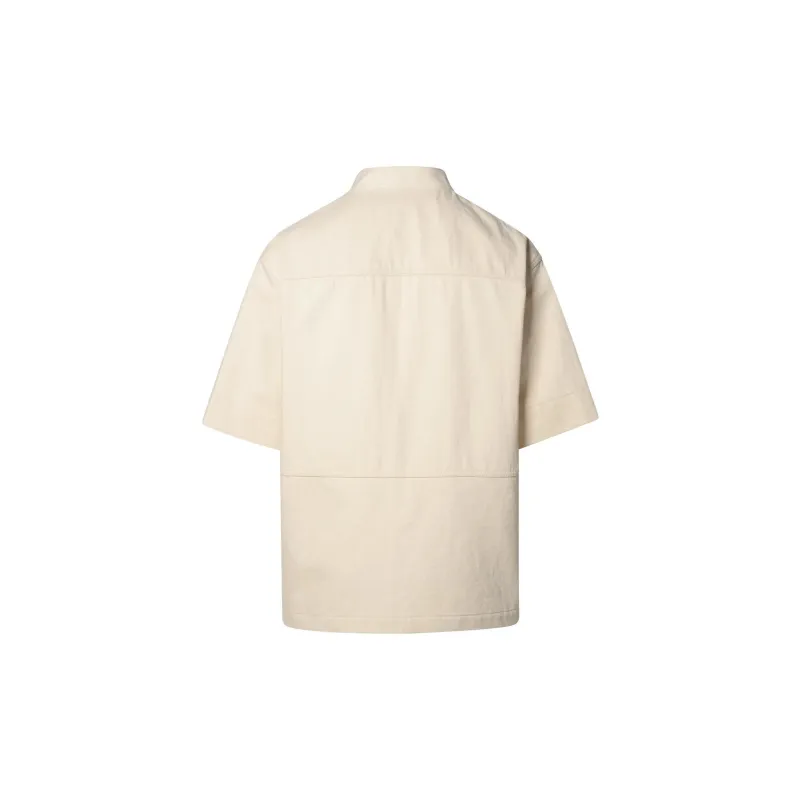 JIL SANDER + Short-Sleeved Oversized Shirt-1