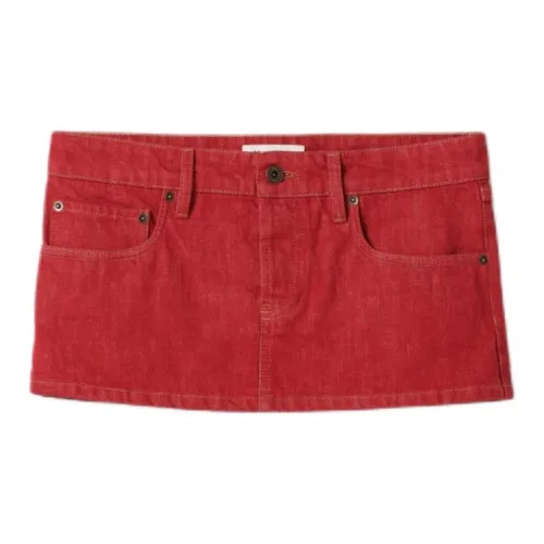 MIU MIU Casual Short Skirts Women's Red