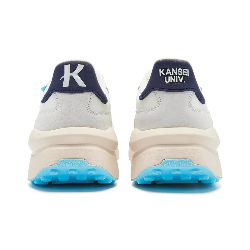 QIAODAN Strong Winds SE Casual Shoes Women's Low Top Ivory Nova Blue-4